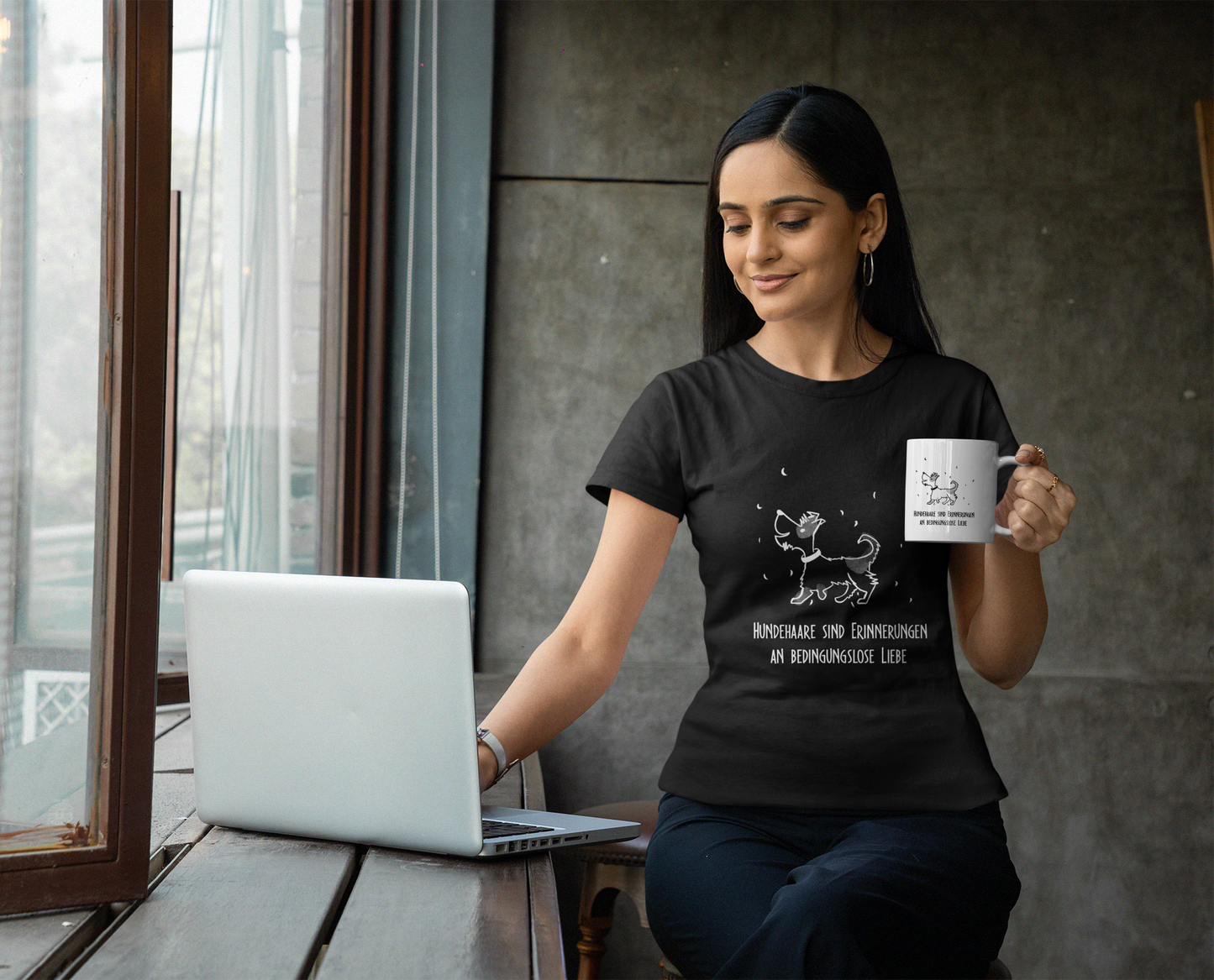 Damen T-Shirt: "Hunde Haare"
