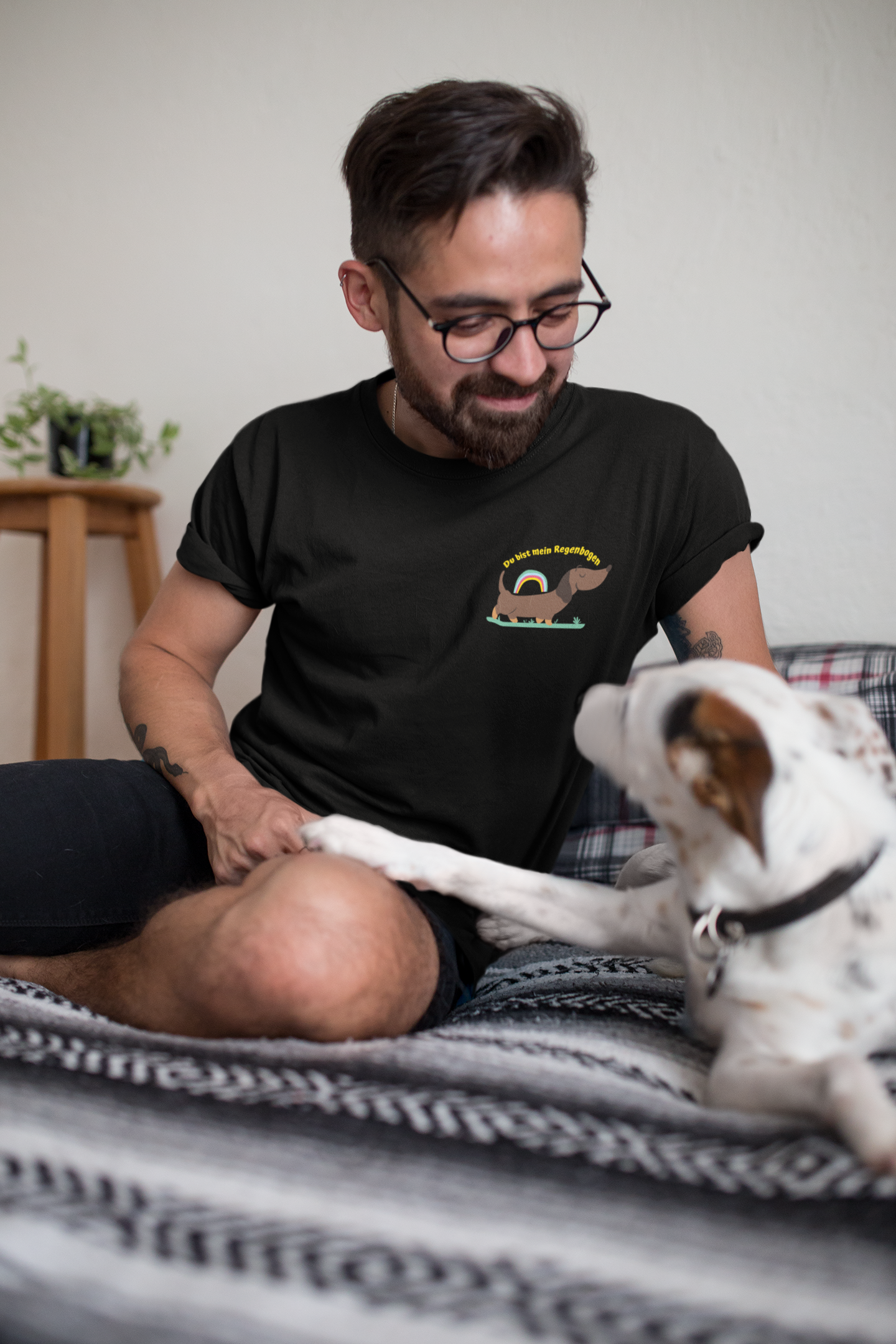 Herren T-Shirt: "Du bist mein Regenbogen"