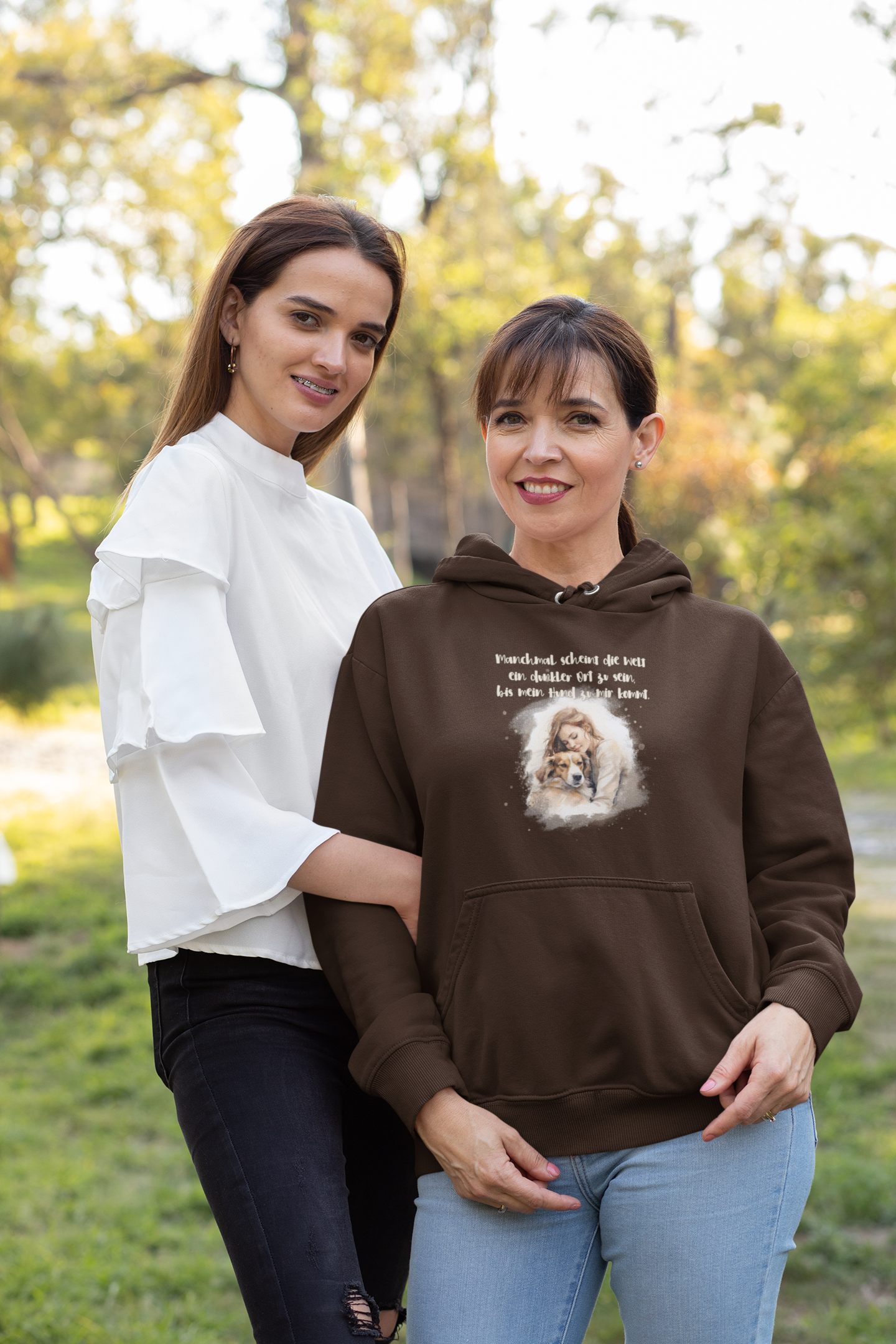 Damen Hoodie: "Dunkler Ort"