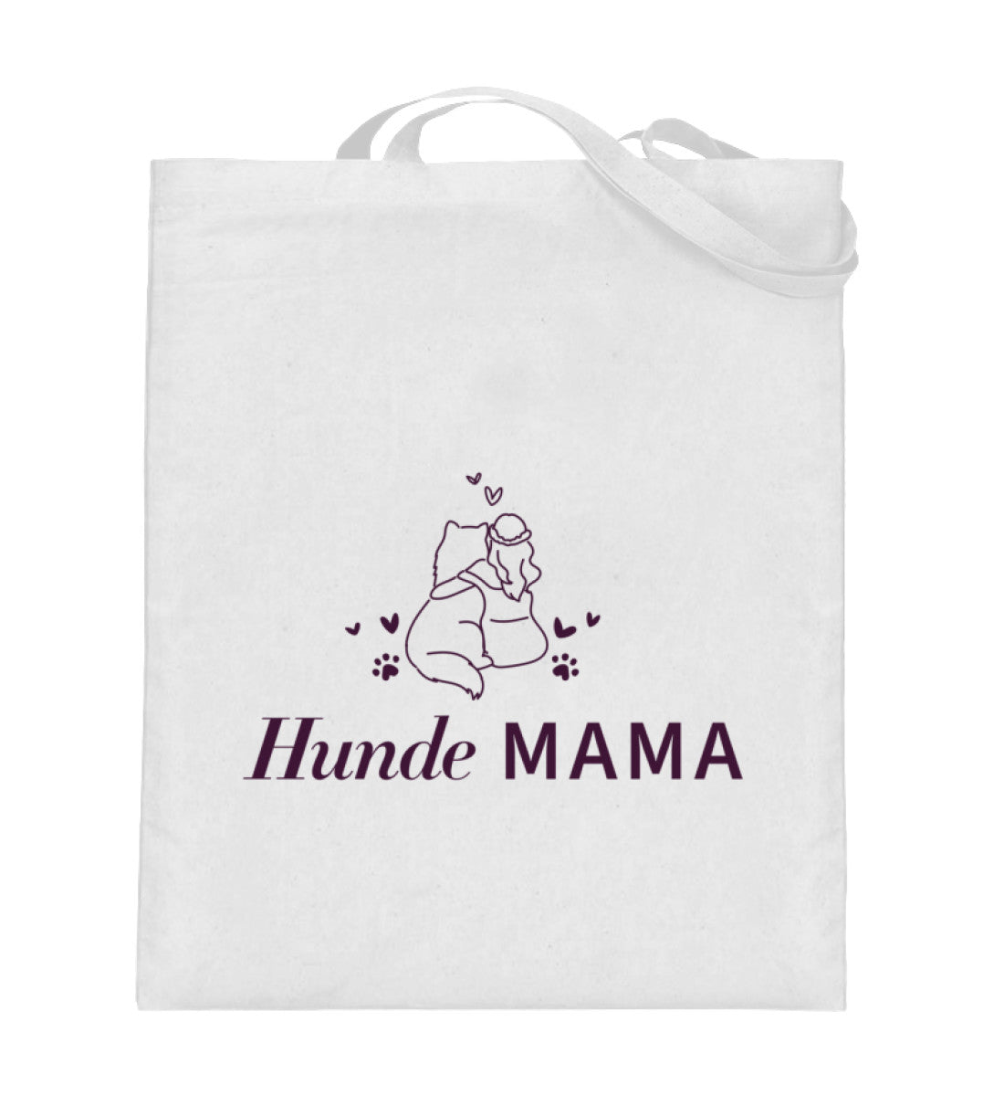 Einkaufstasche (mit langen Henkeln): "Hunde Mama"
