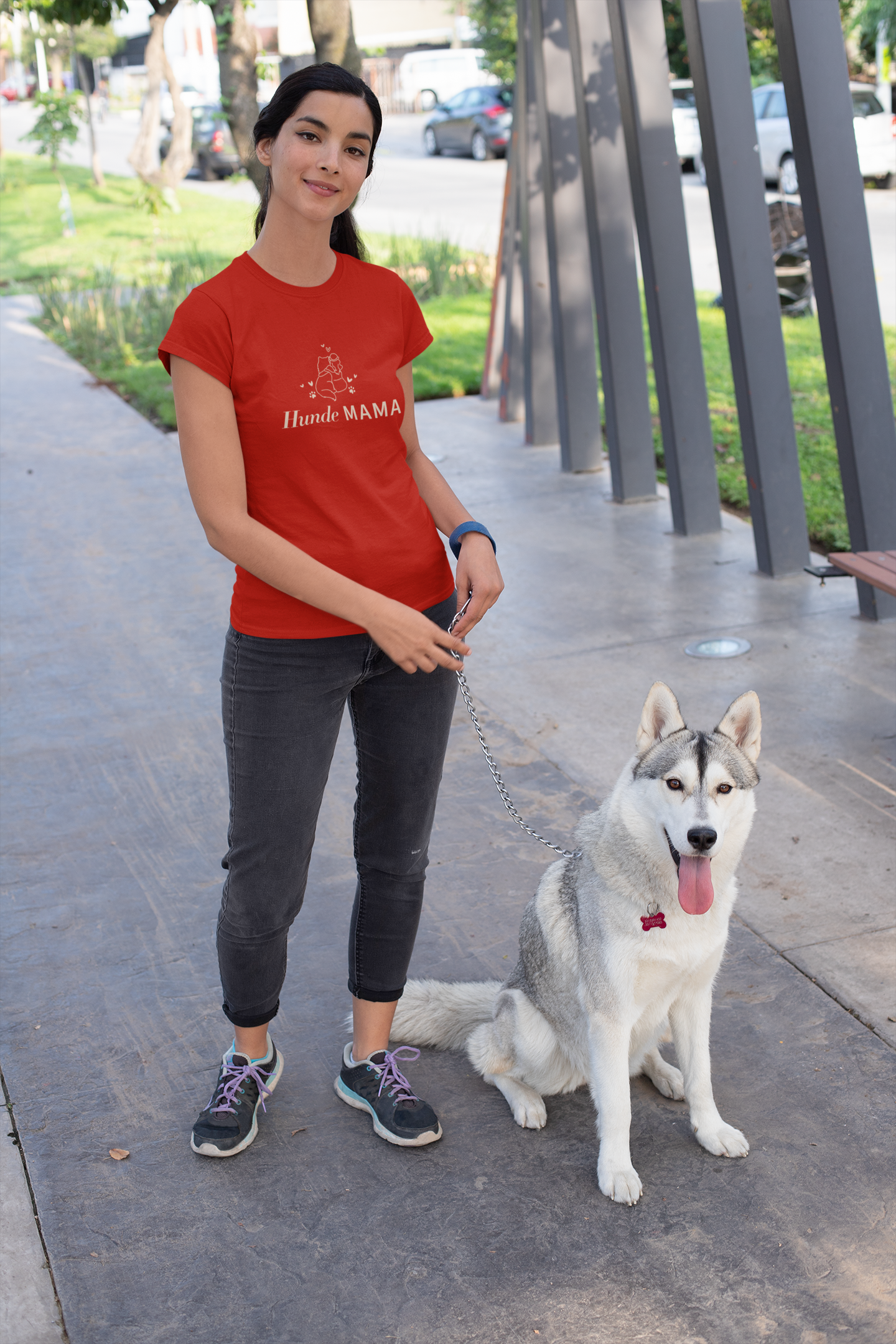 Damen T-Shirt: "Hunde Mama"