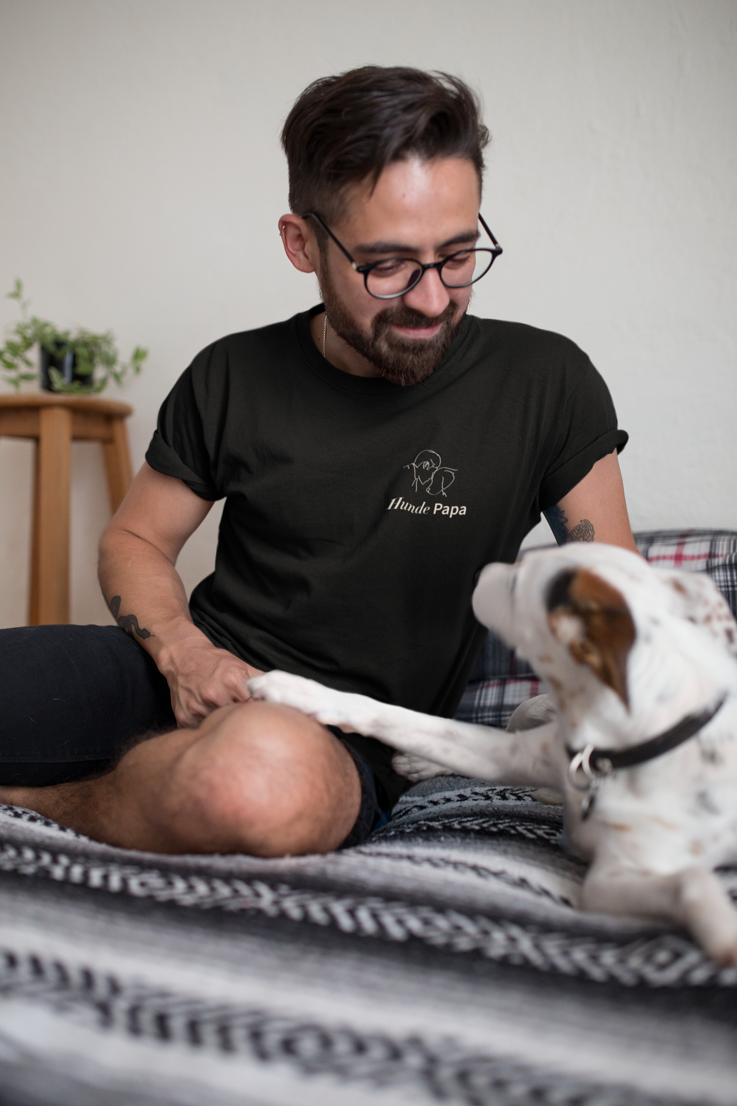Herren T-Shirt: "Hunde Papa"