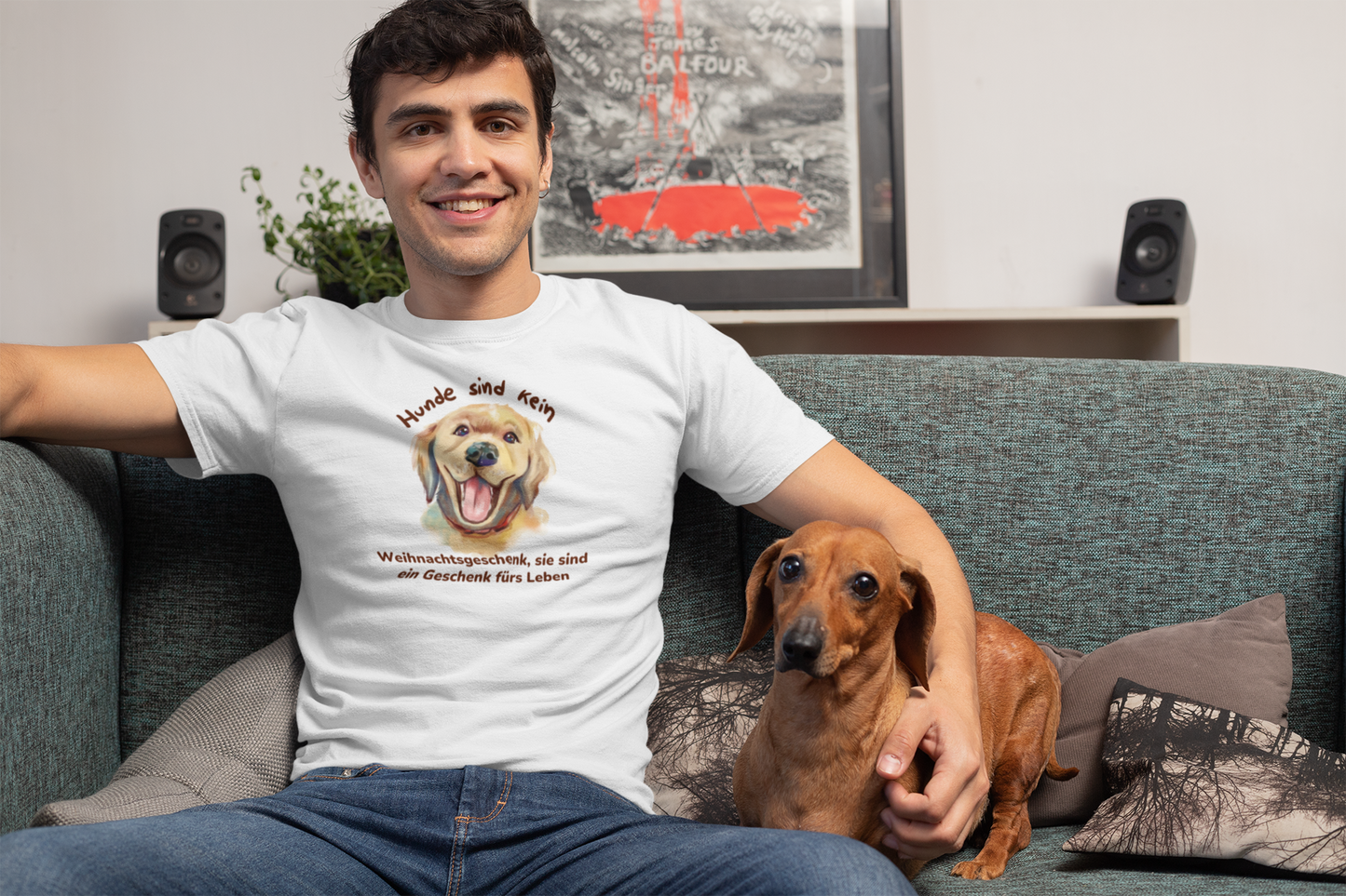 Herren T-Shirt: "Hunde sind kein Weihnachtsgeschenk"