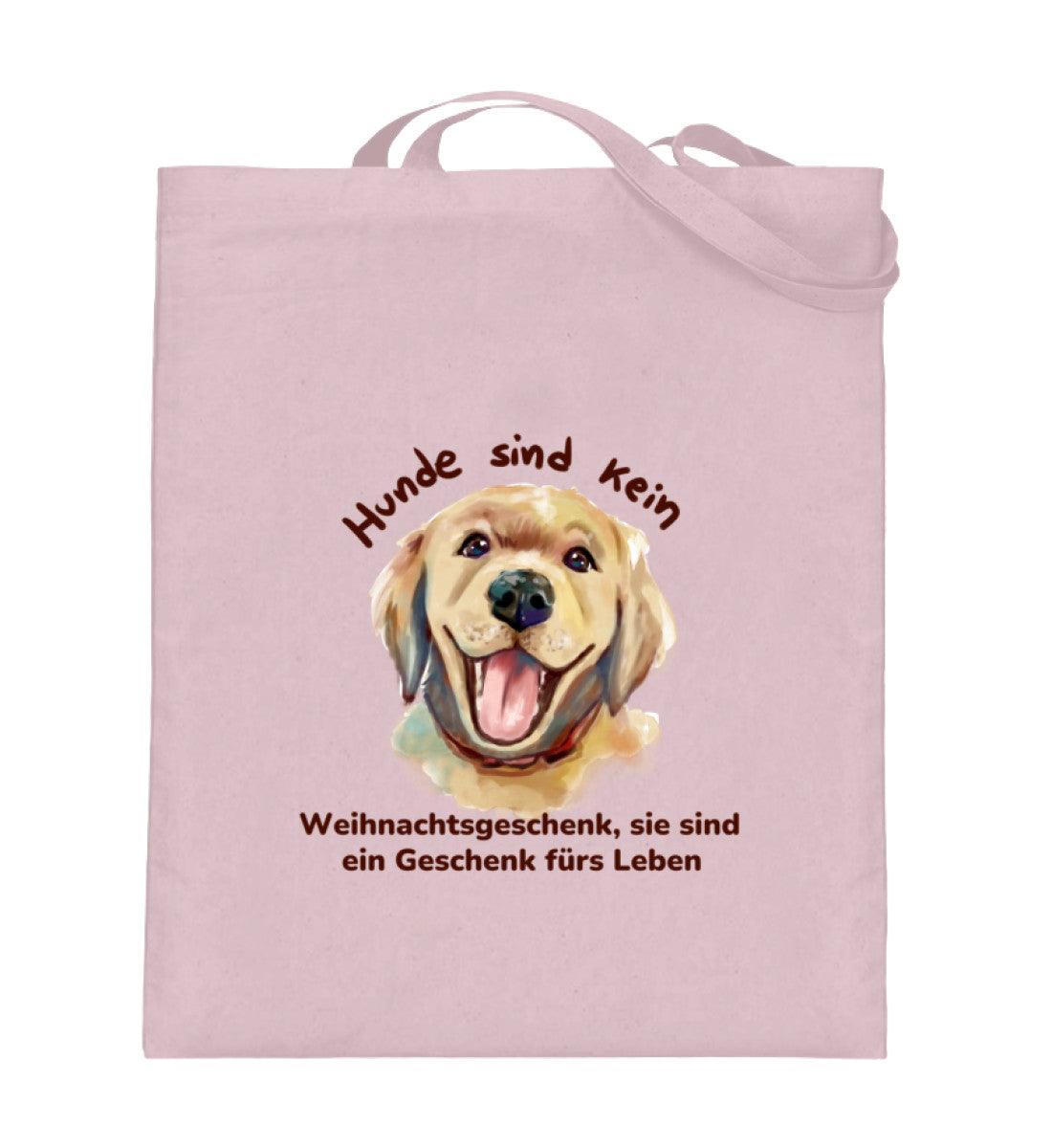 Einkaufstasche (mit langen Henkeln): "Hunde sind kein Weihnachtsgeschenk"