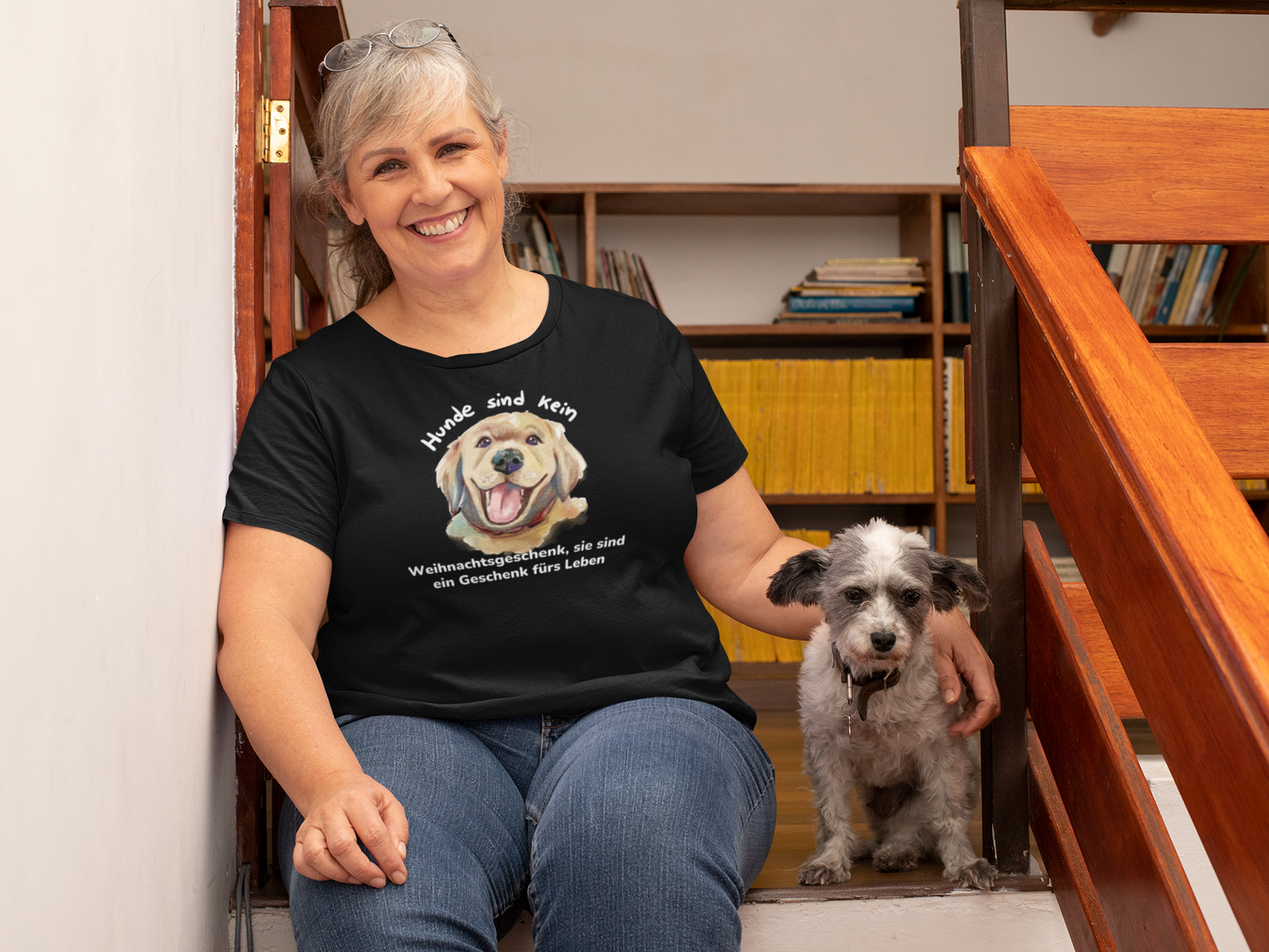 Damen T-Shirt: "Hunde sind kein Weihnachtsgeschenk"