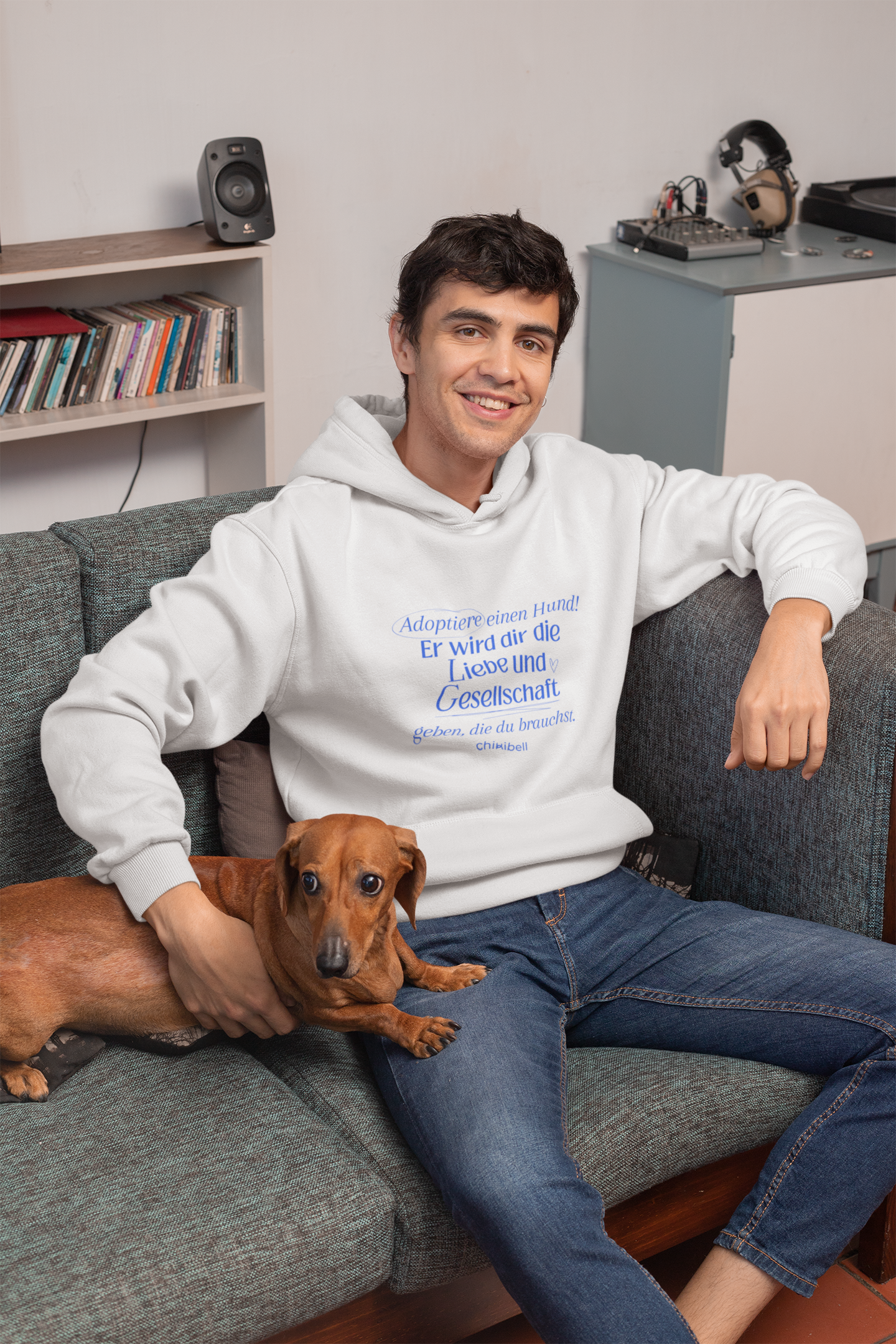 Unisex Hoodie: "Adoptiere einen Hund"
