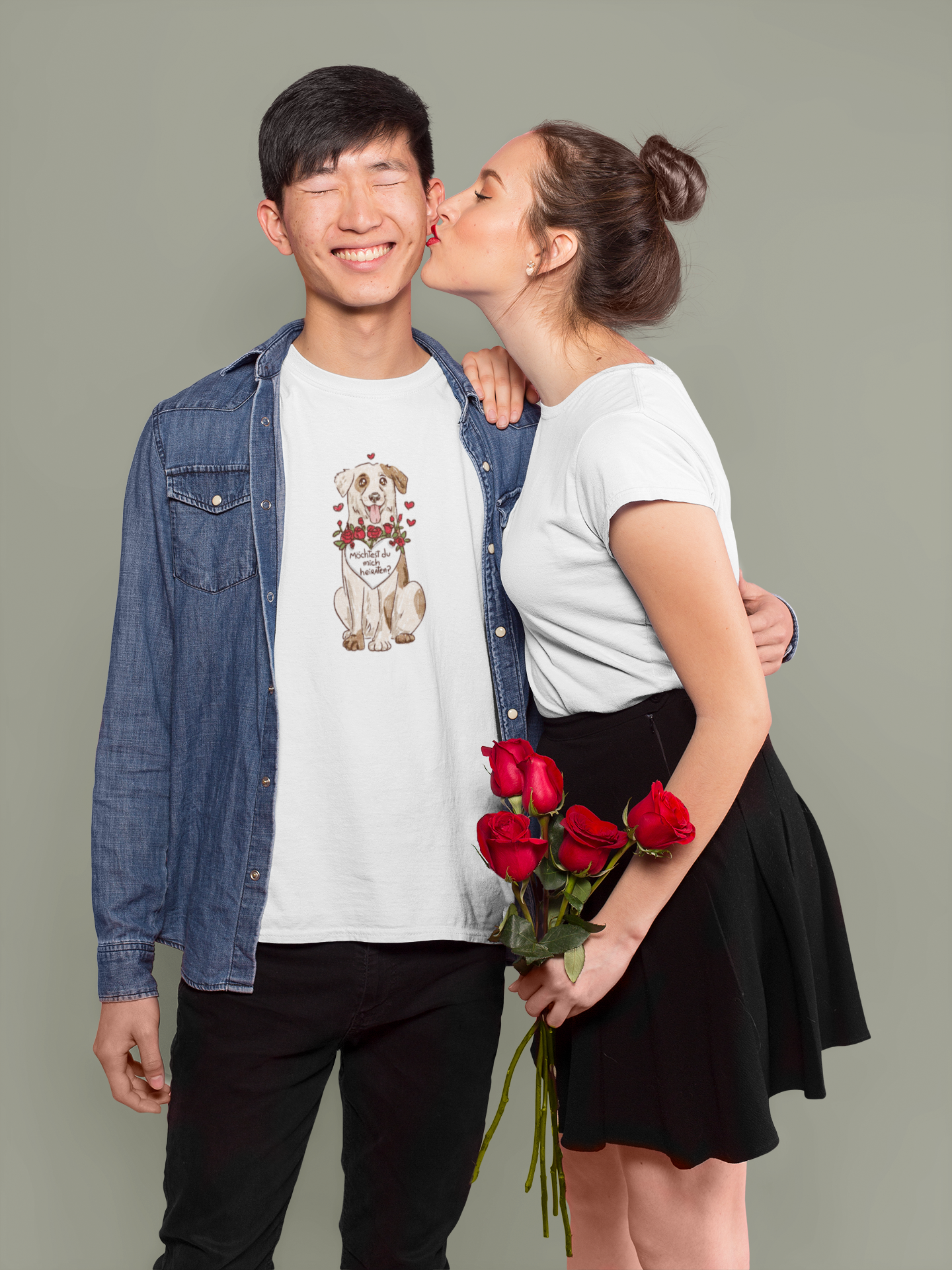 Herren T-Shirt: "Möchtest du mich heiraten?"