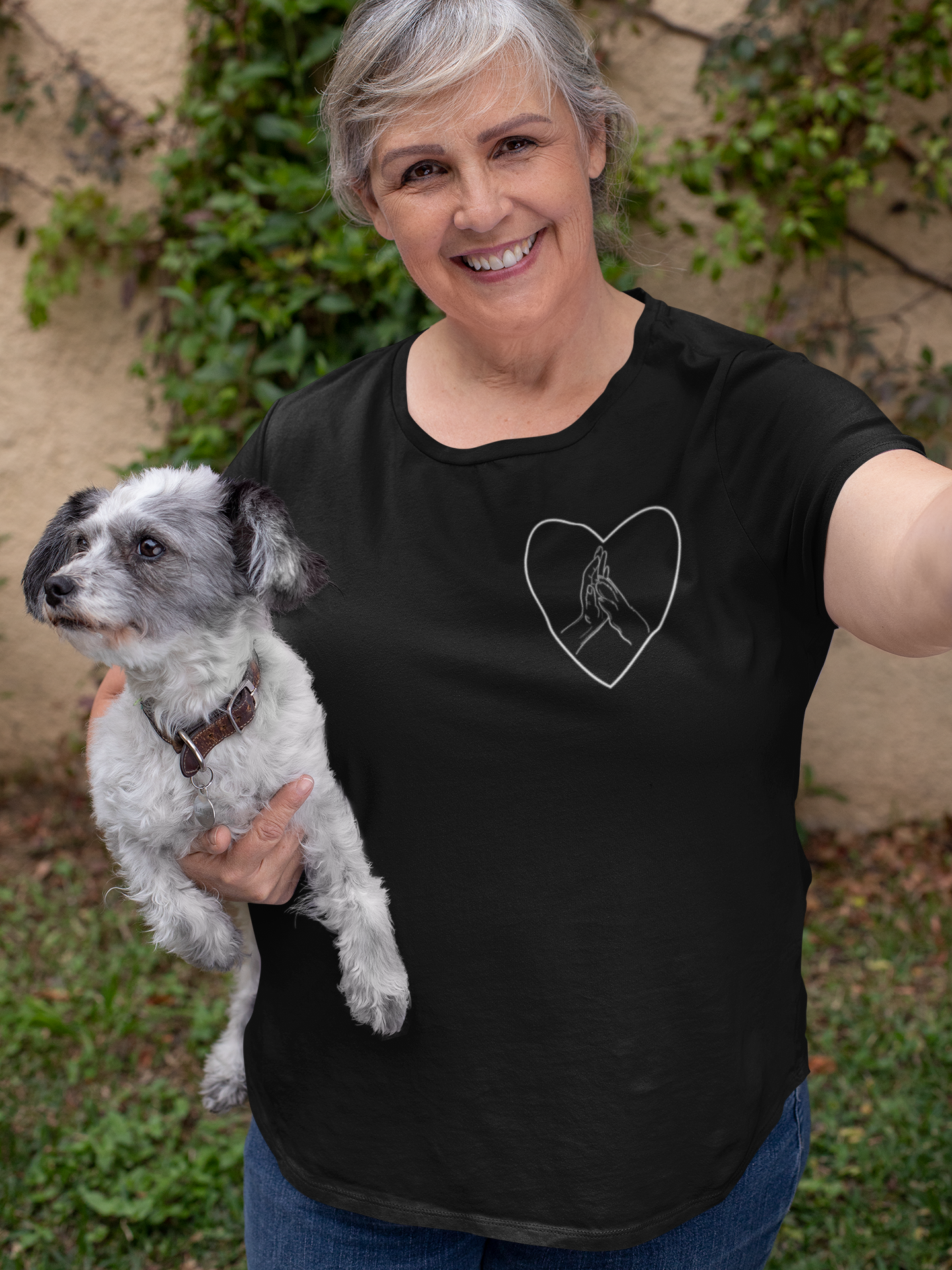Damen T-Shirt "Hand + Pfote"