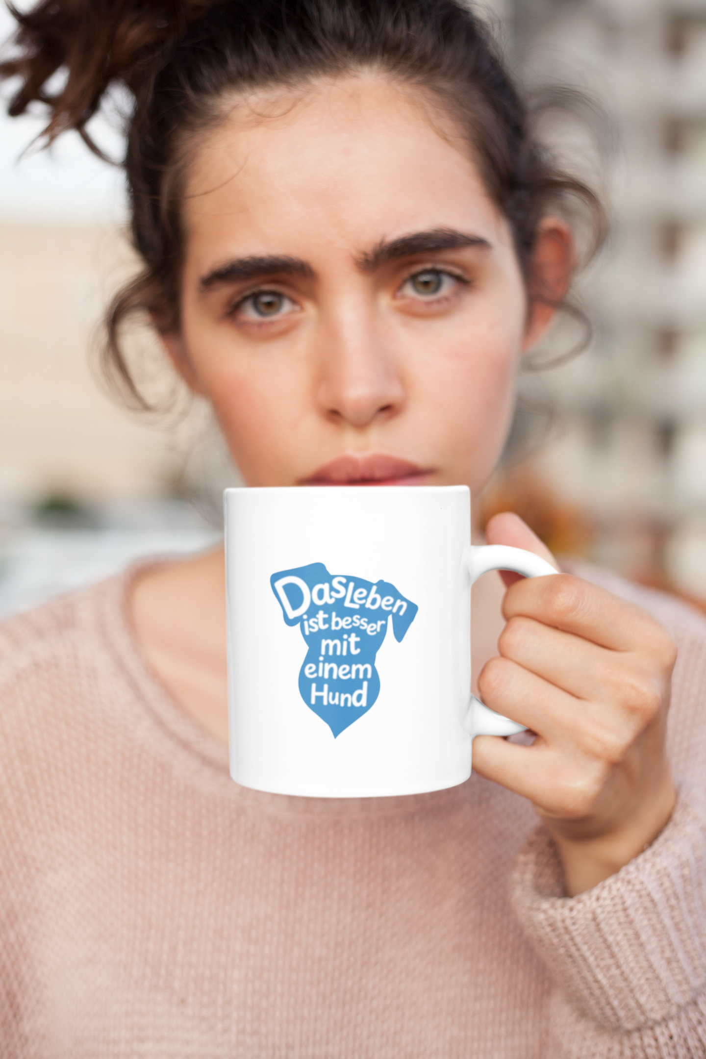 Standard Tasse: "Das Leben ist besser mit einem Hund"