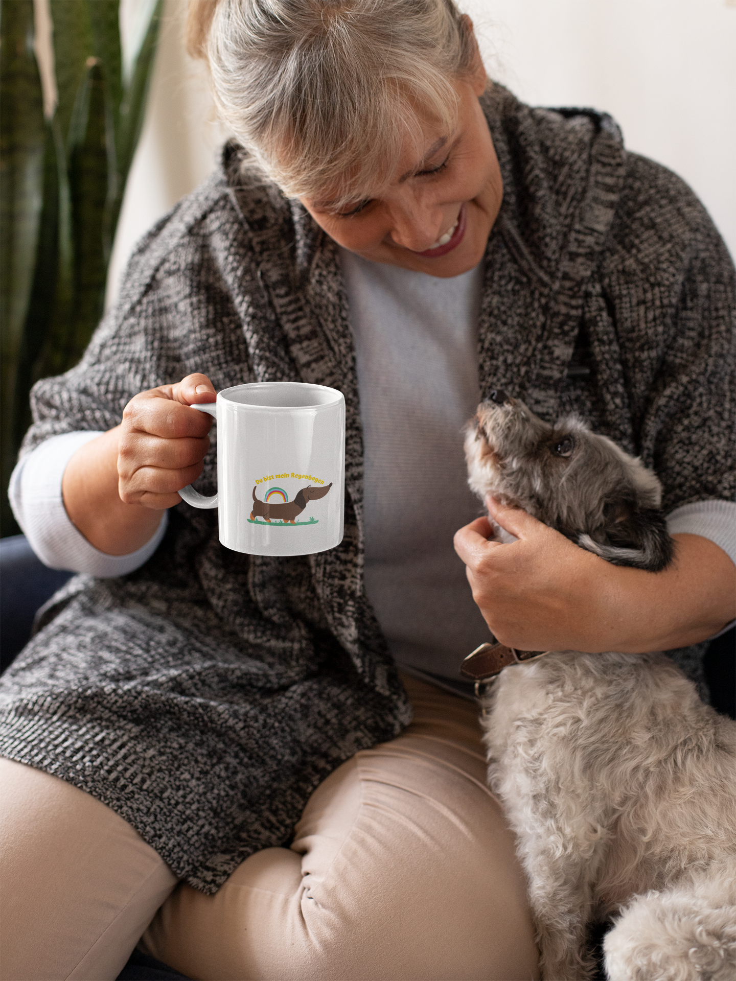 Standard Tasse: "Du bist mein Regenbogen"