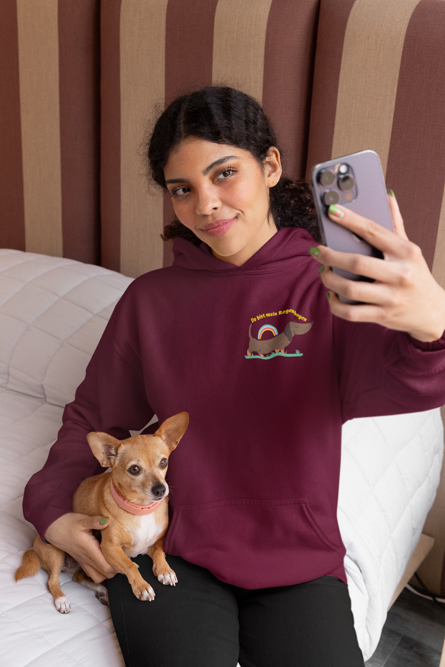 Unisex Hoodie: "Du bist mein Regenbogen"
