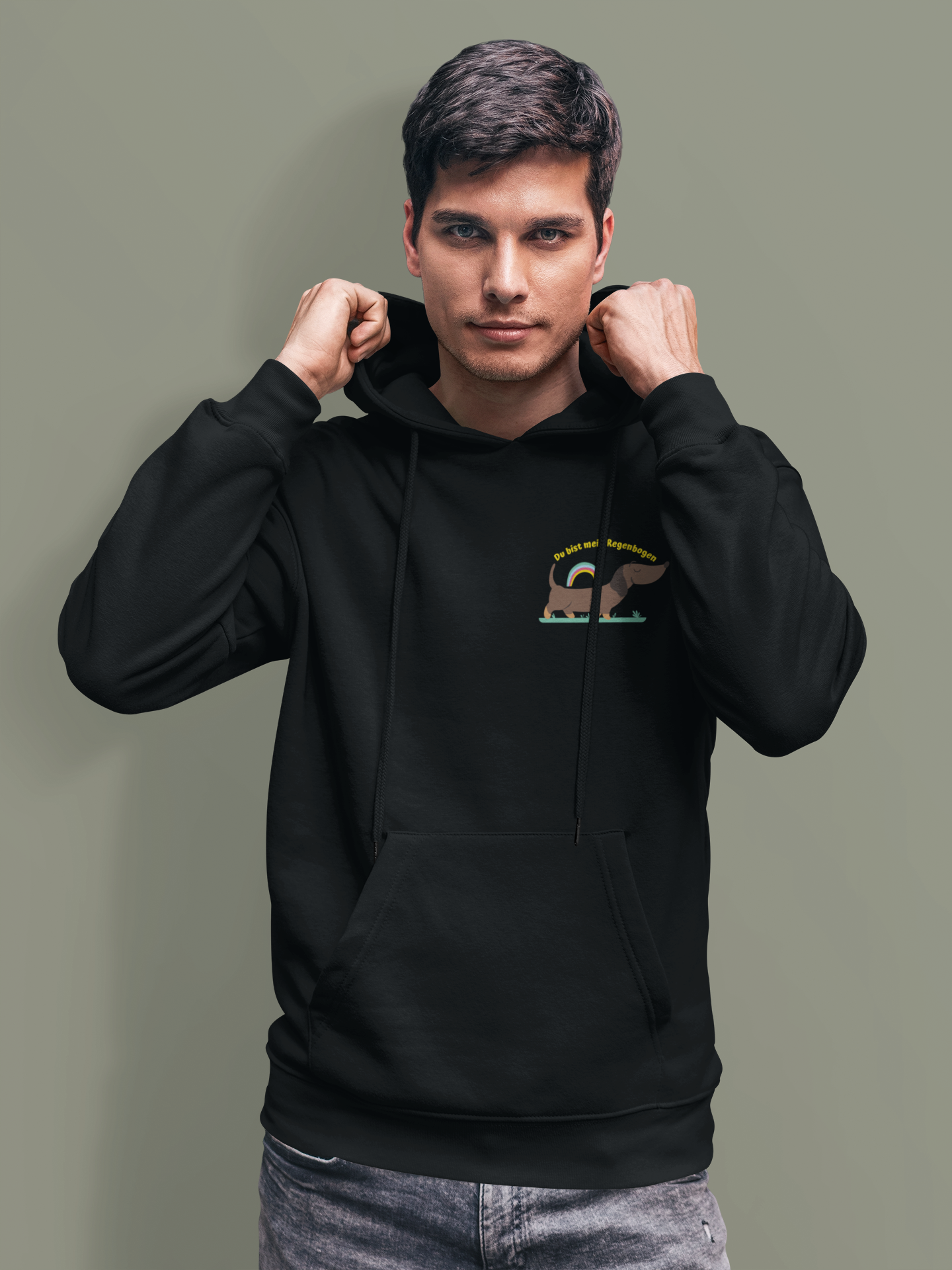 Unisex Hoodie: "Du bist mein Regenbogen"