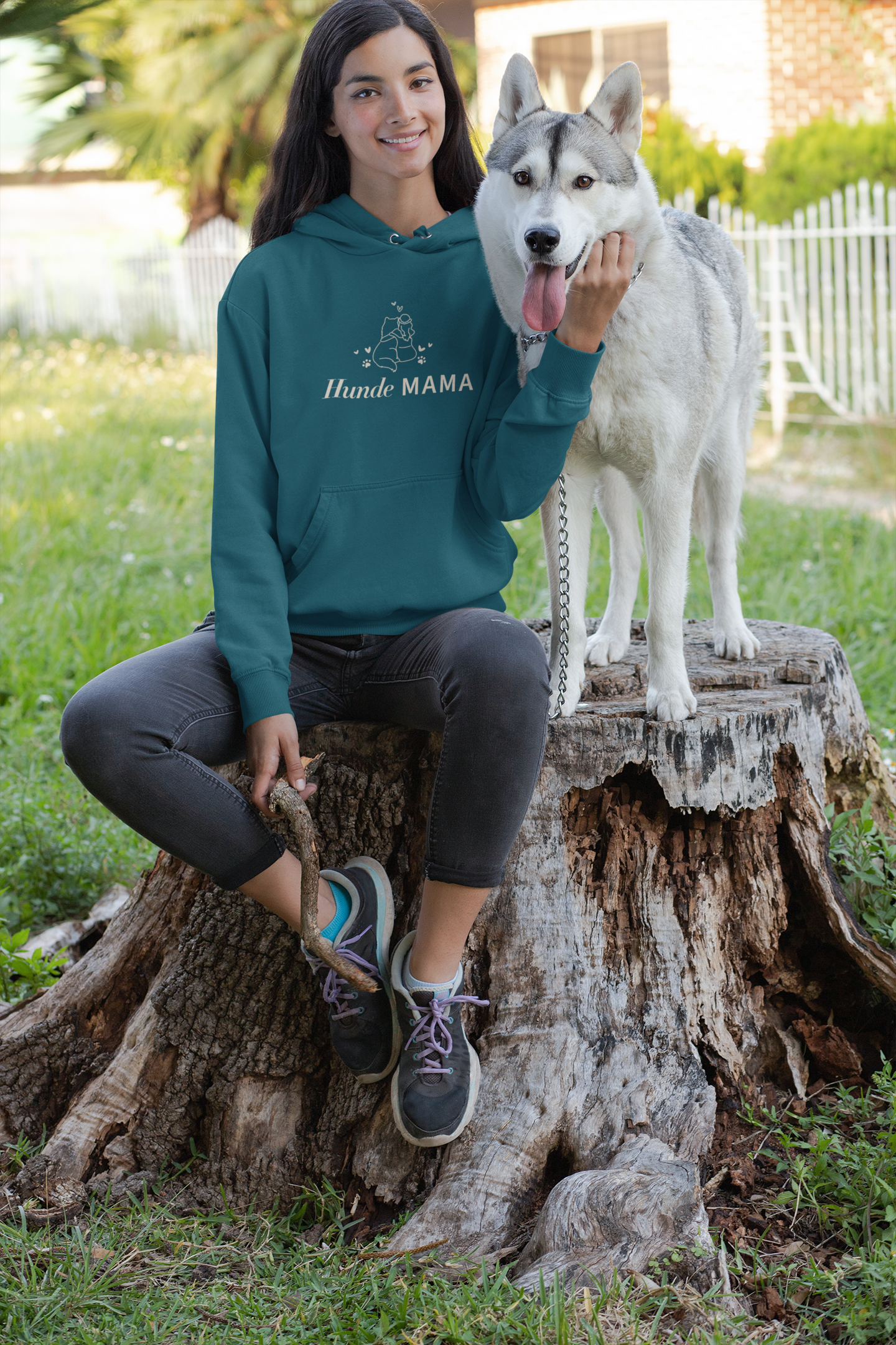 Damen Hoodie: "Hunde Mama"